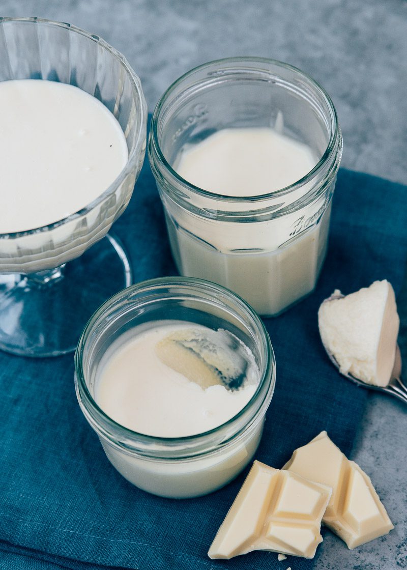 witte chocolademousse