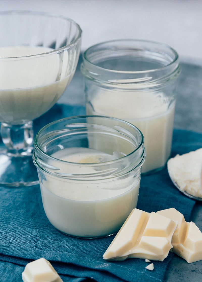 witte chocolademousse