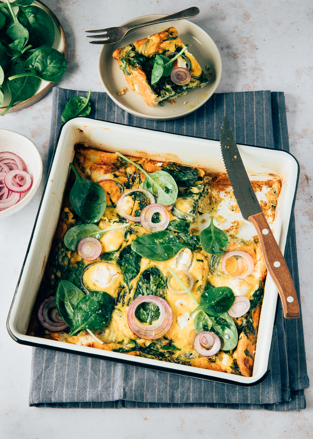 Frittata met spinazie