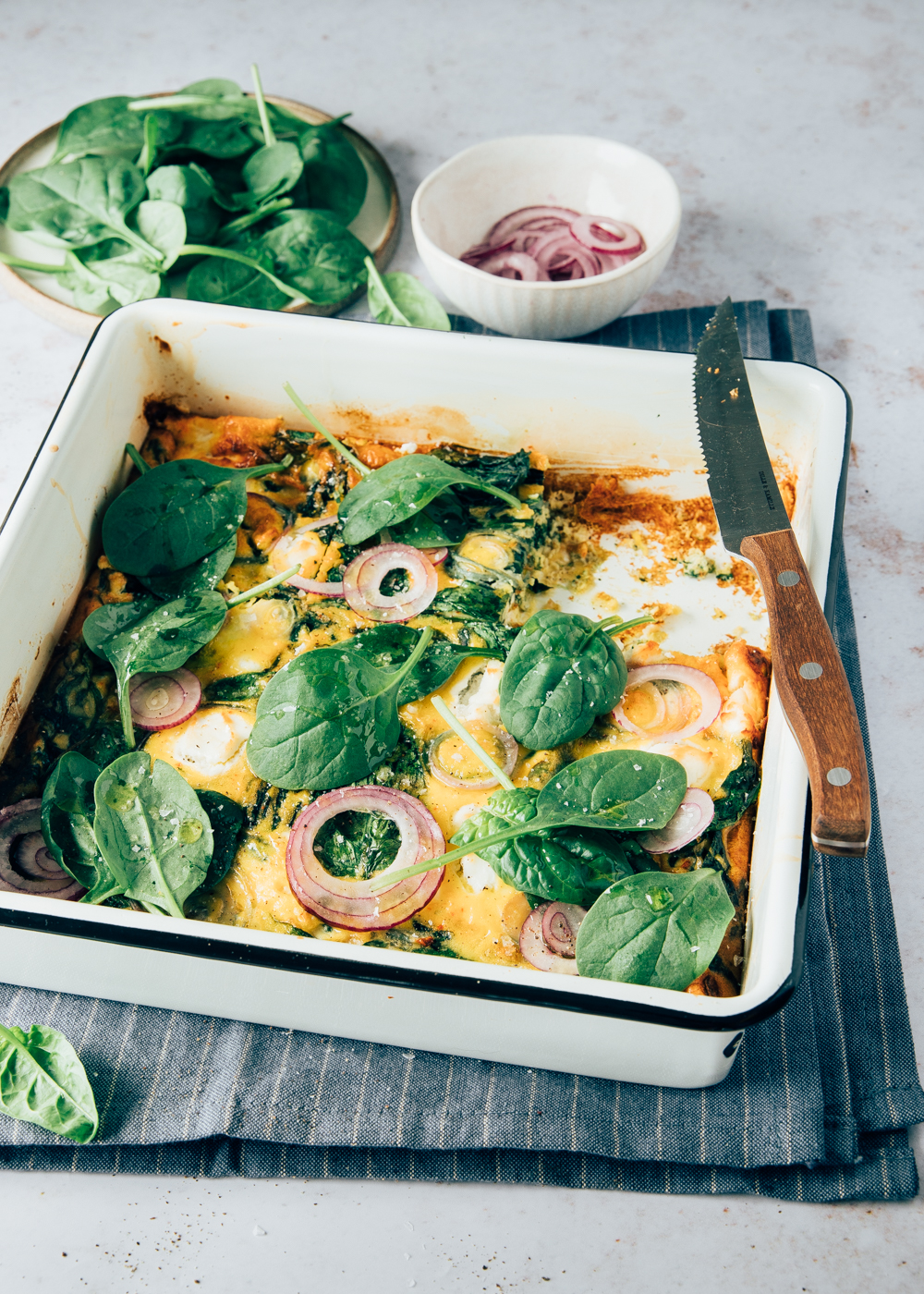 Frittata met spinazie