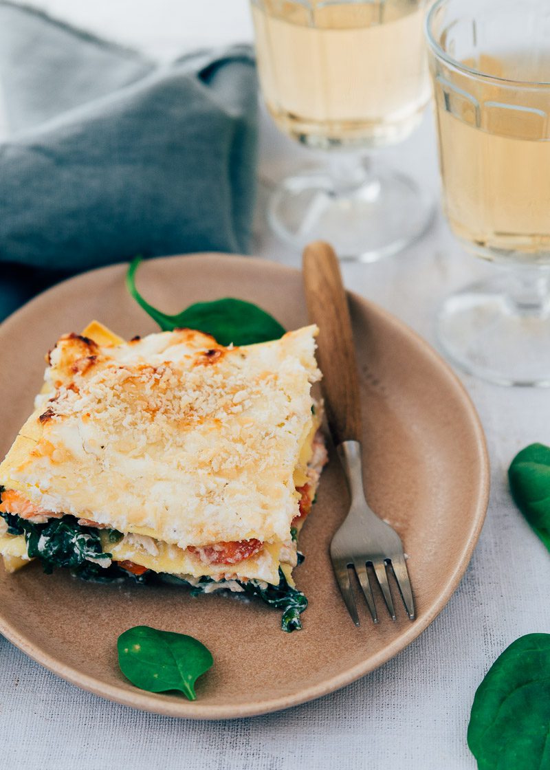 zalm lasagne