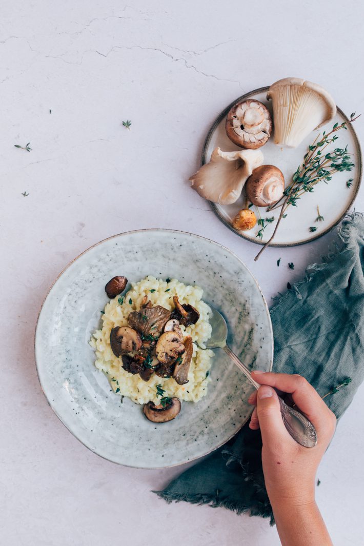 paddenstoelen risotto
