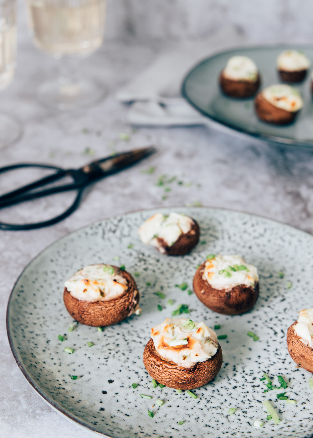 Gevulde champignons uit de oven