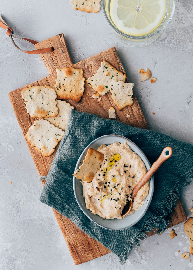 geroosterde aubergine dip