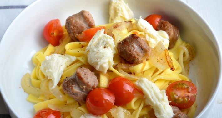 Pasta met Italiaanse worst