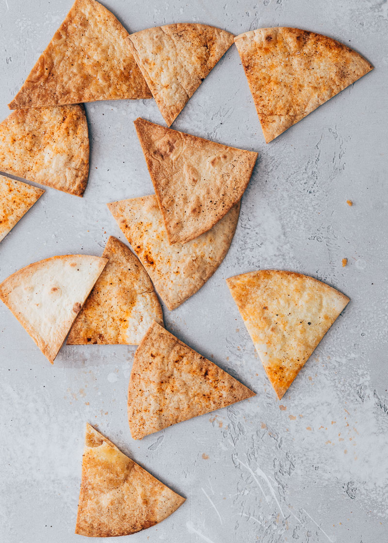tortilla chips maken van wraps