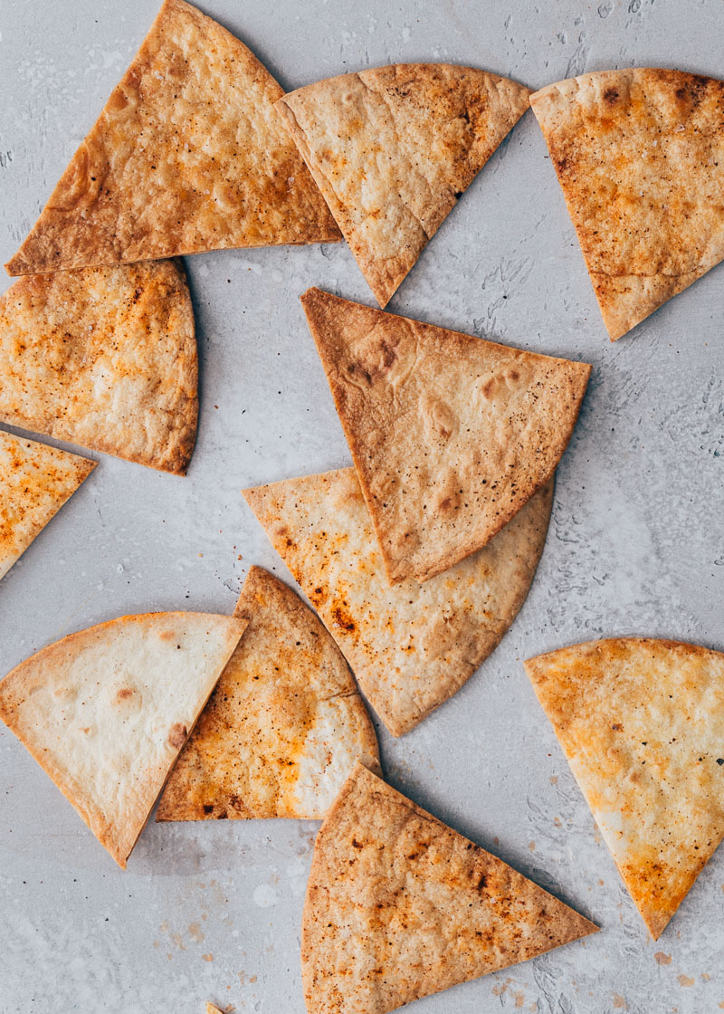 tortilla chips uit de oven