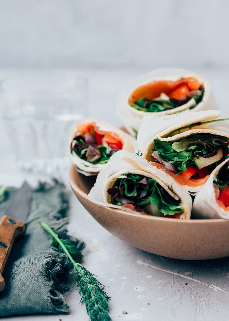 wrap met zalm