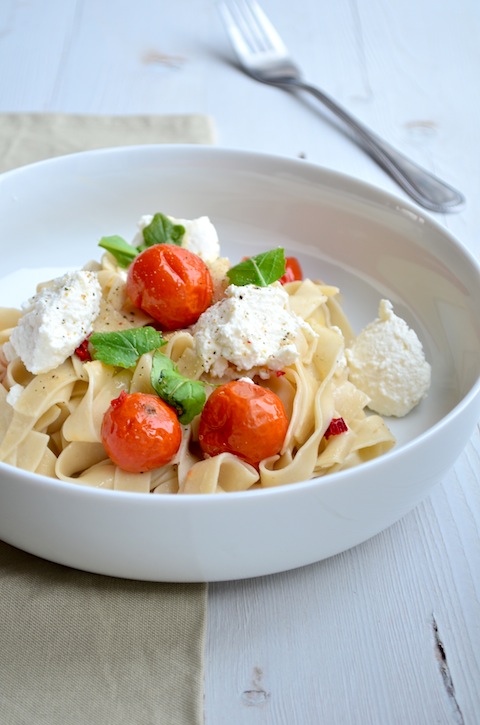 pasta geroosterde tomaten