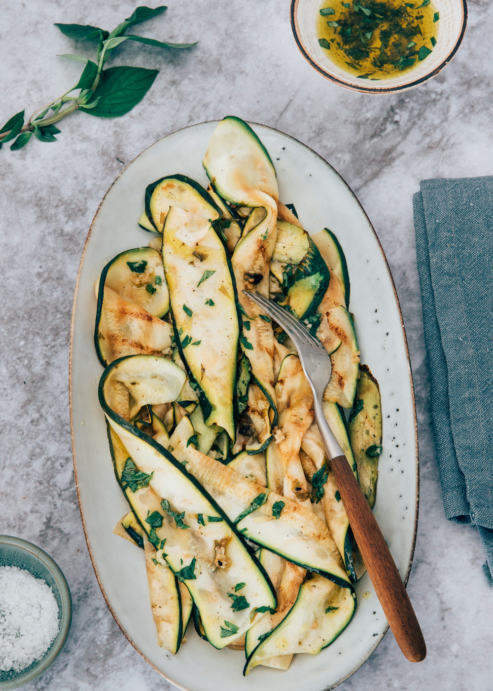 Gegrilde courgette
