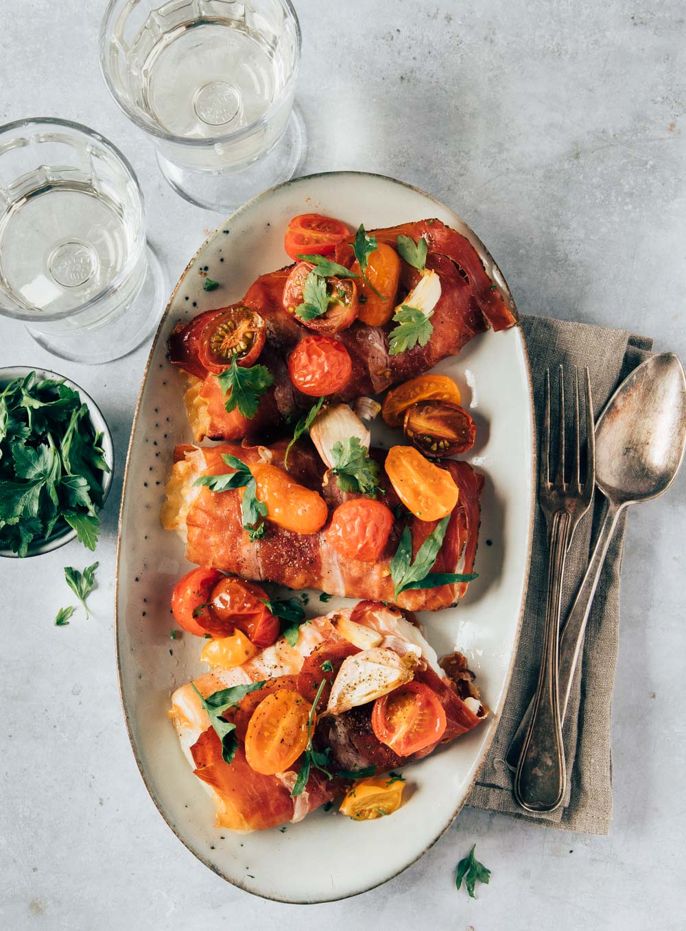 Kabeljauw met pancetta