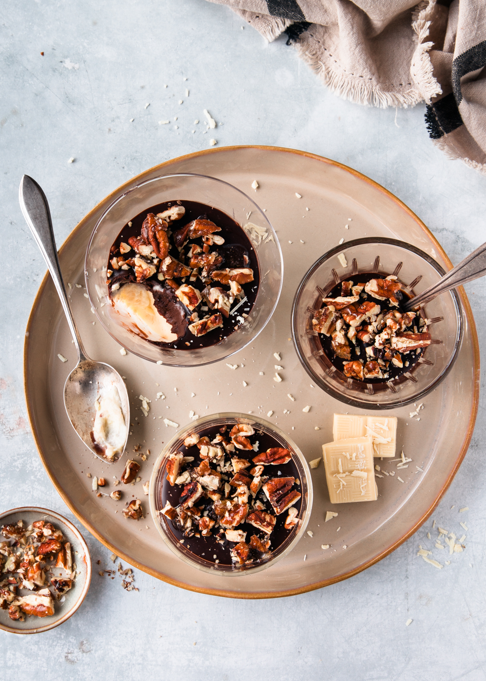 Witte chocolade panna cotta