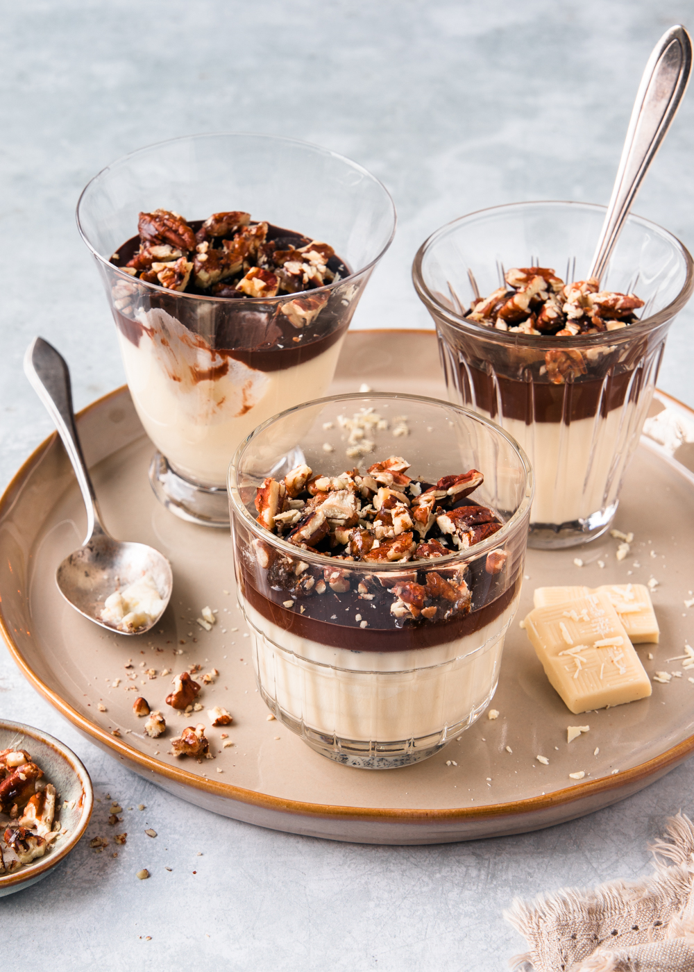 Witte chocolade panna cotta