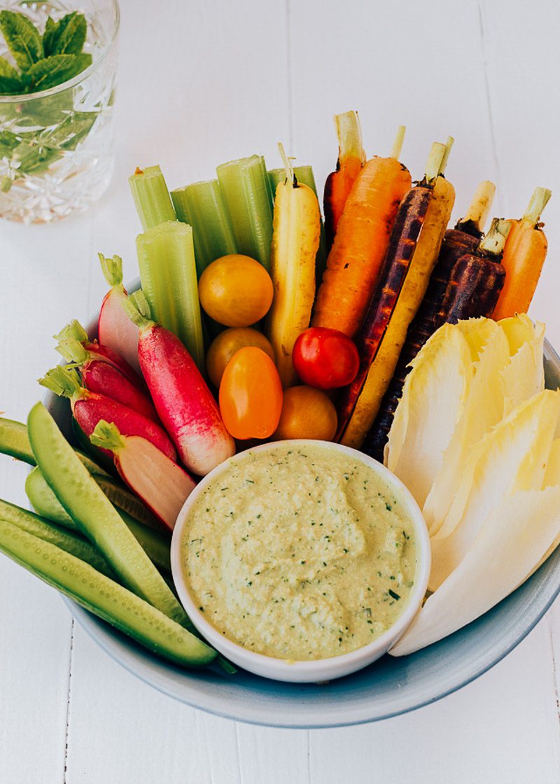 groenten met dip