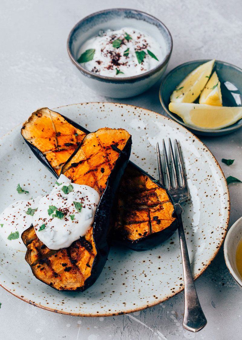 geroosterde aubergine