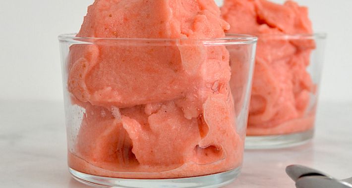 aardbeien-limoensorbet