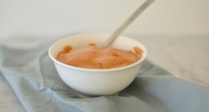 healthy chocolade-ijs