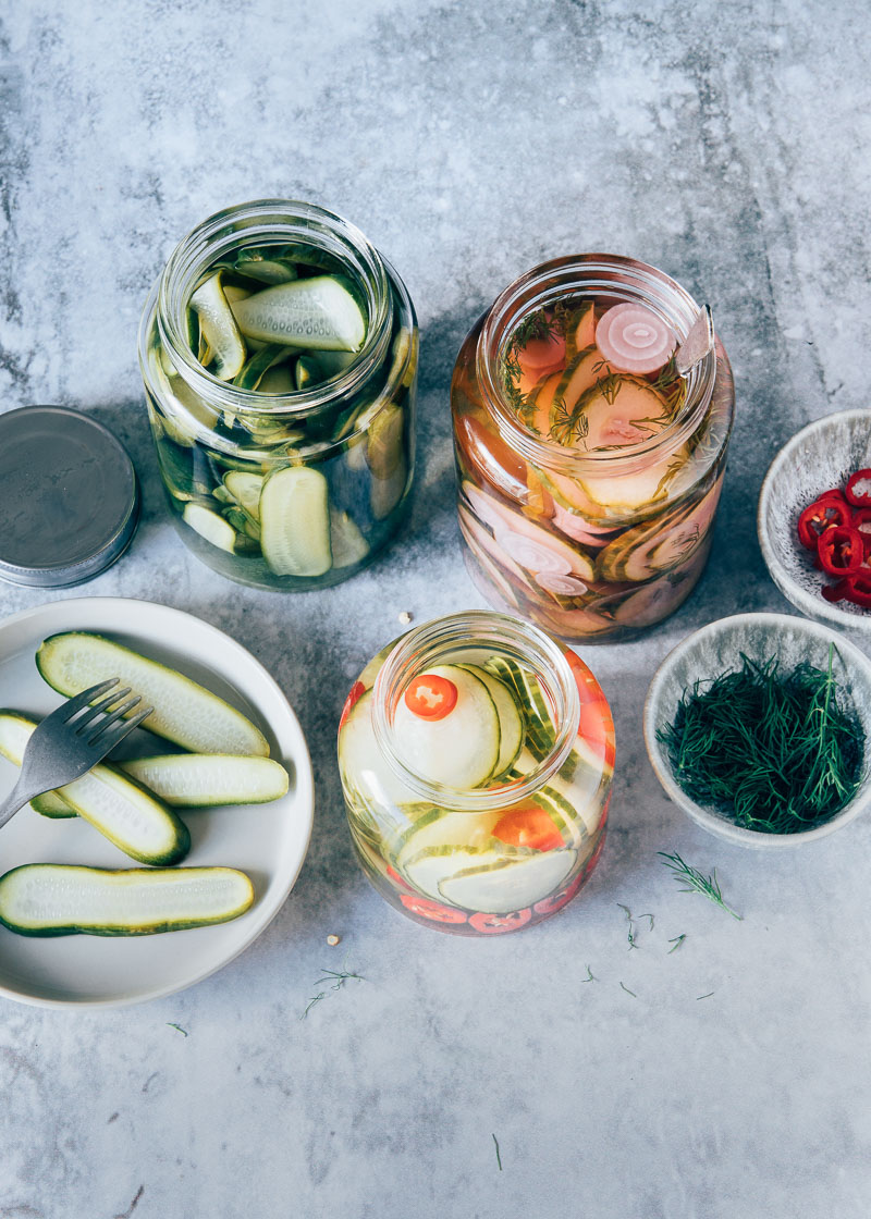 ingemaakte komkommers