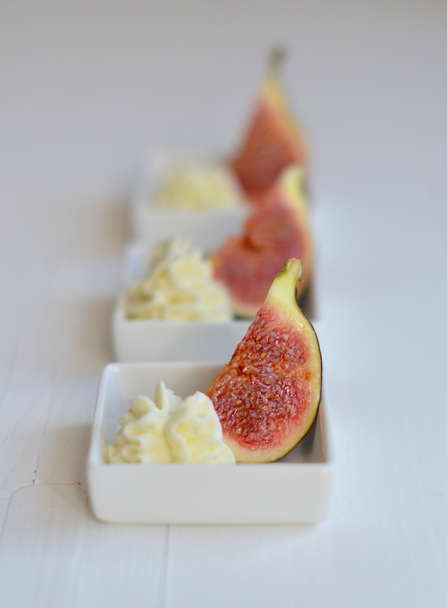 vijgen met gorgonzolamousse