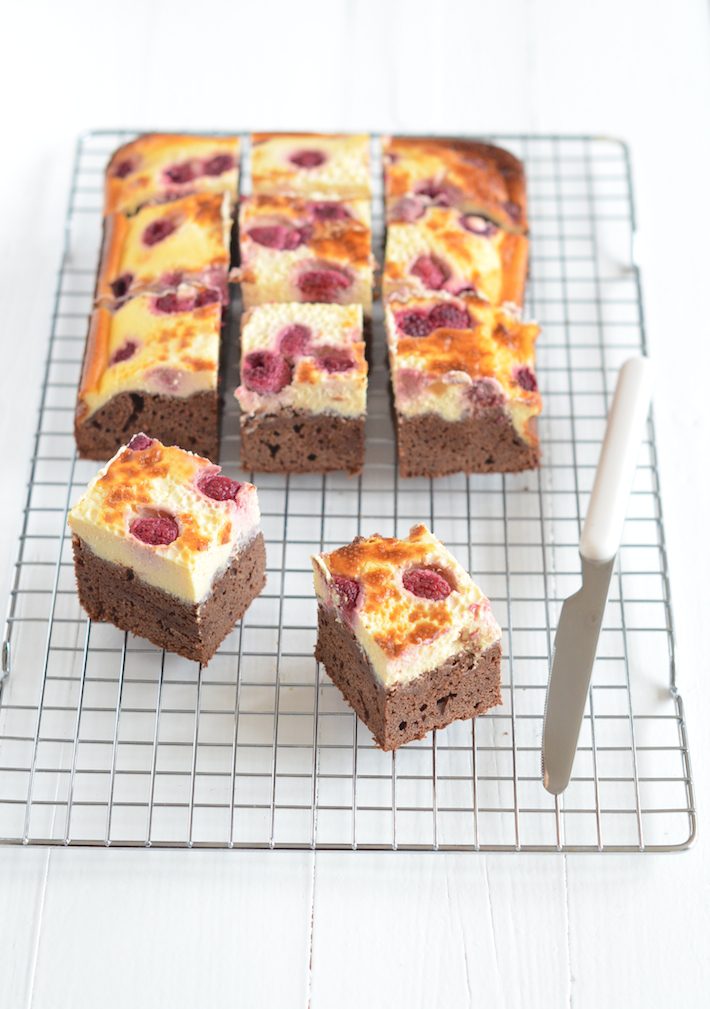 brownies met cheesecake