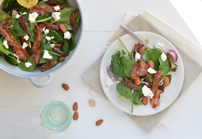 spinaziesalade met dadels