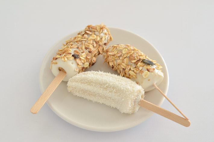 ontbijt bananen ijsjes