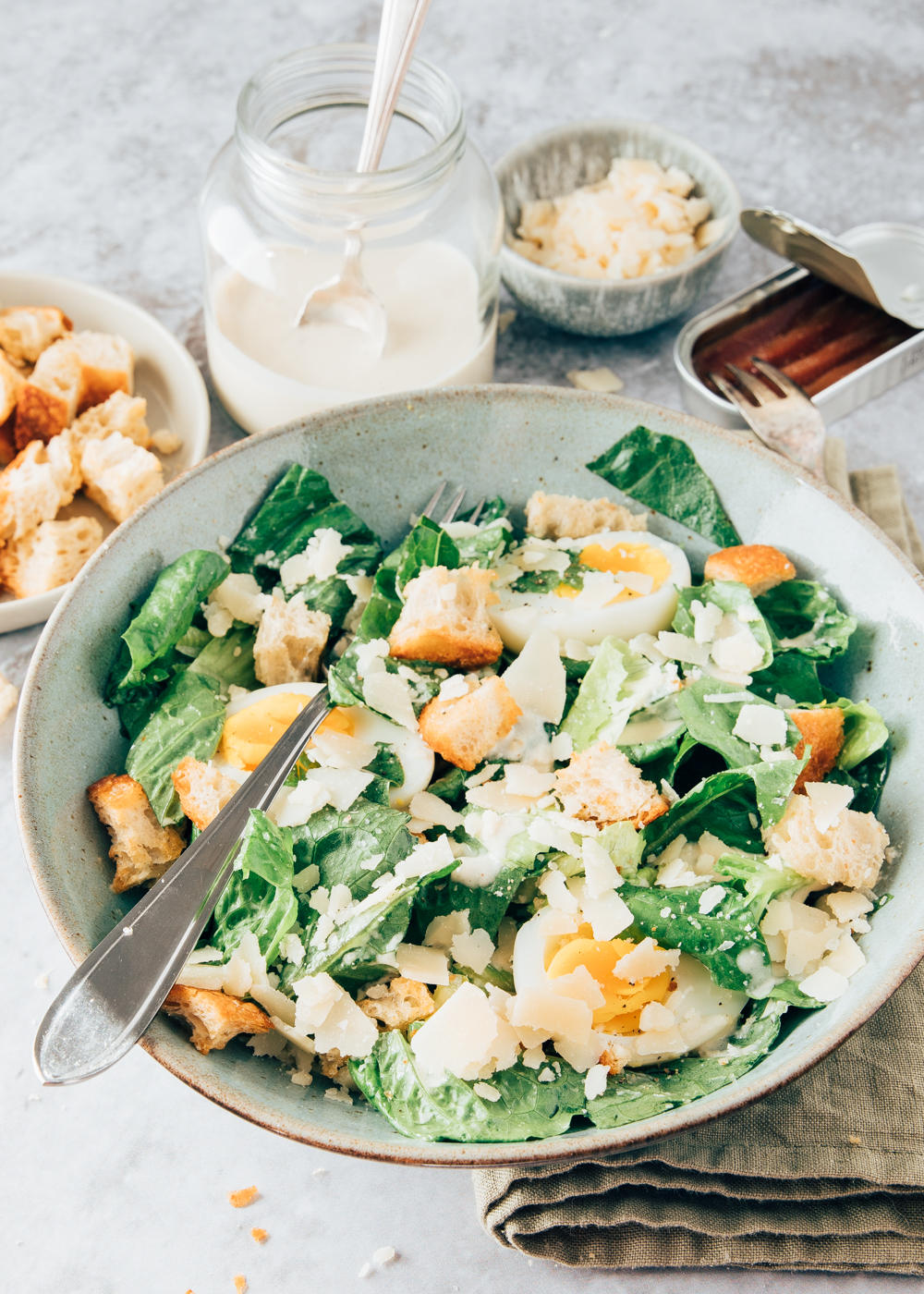 Caesar salade - Salades en dressings maken