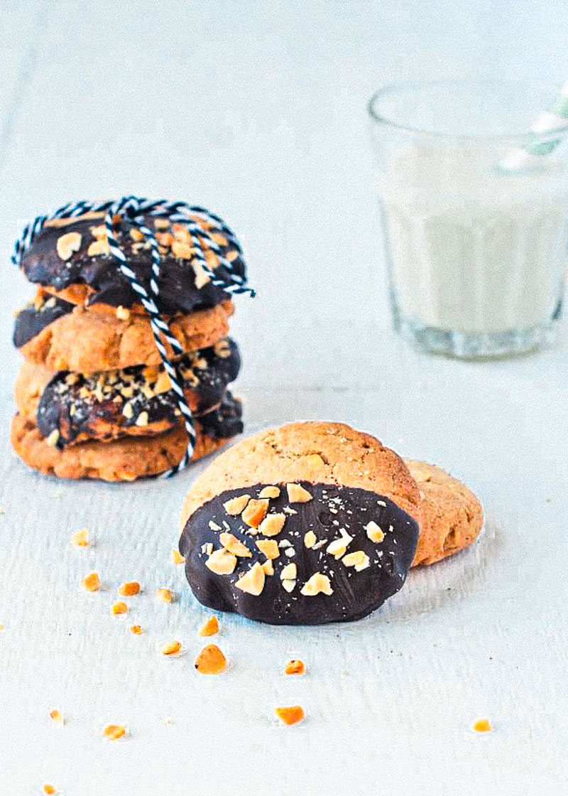 Chocolade pindakaas koekjes