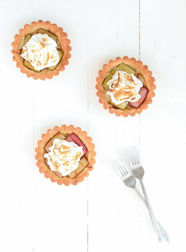 rabarber meringuetaartjes