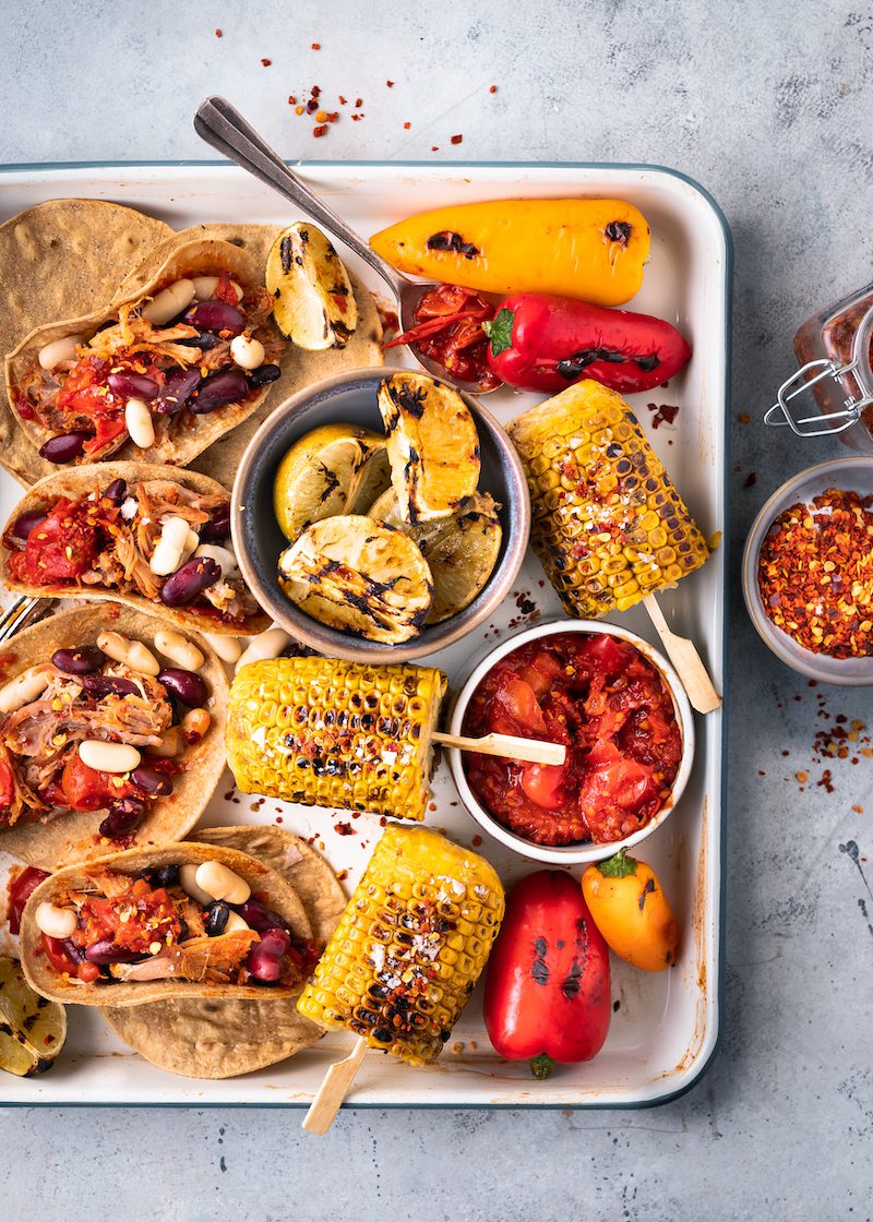 Fajita's uit de oven