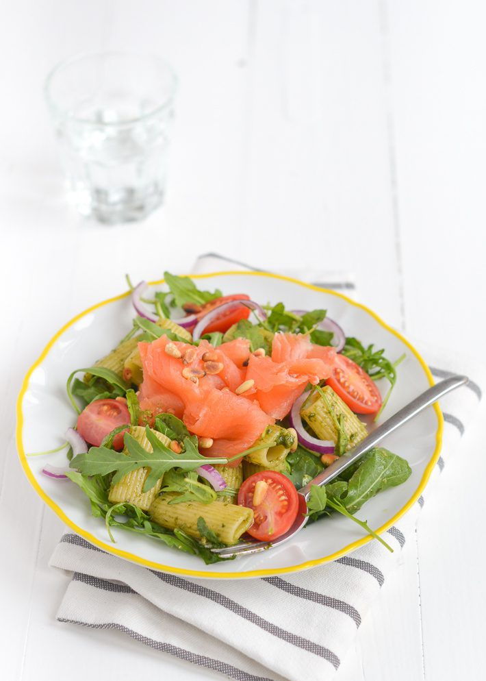 rigatoni met rucolapesto