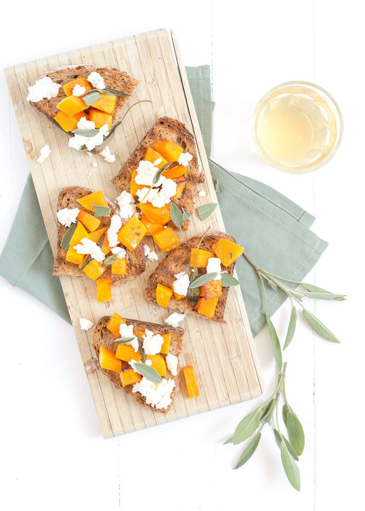 Bruschetta's met pompoen
