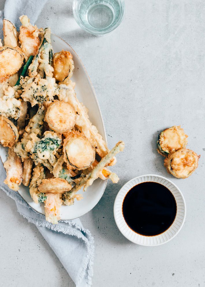 Groente tempura - bimi bereiden