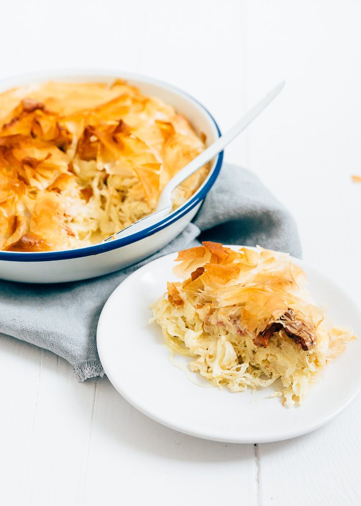 zuurkooltaart met ananas