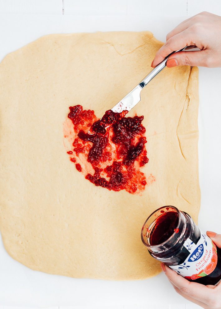 Brioche brood met framboos