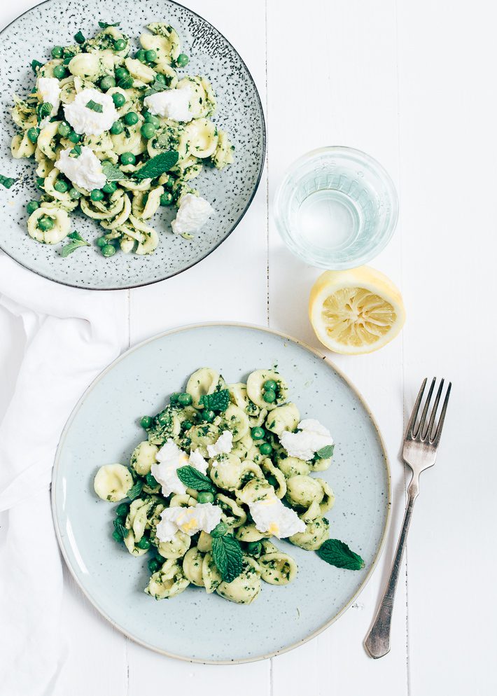 orecchiette met muntpesto