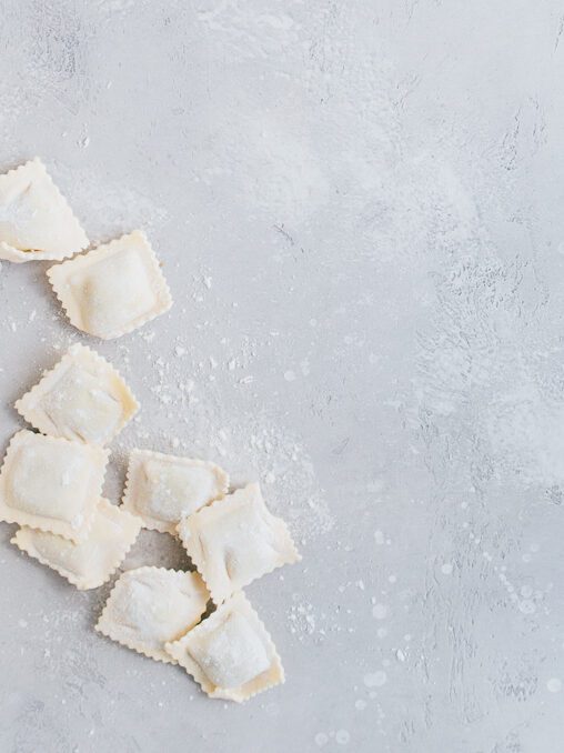 ravioli met paddenstoelen