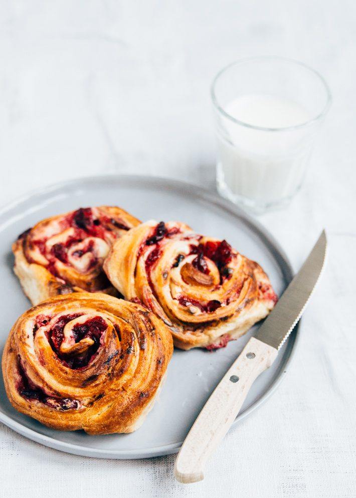 Cranberry creamcheese rolls
