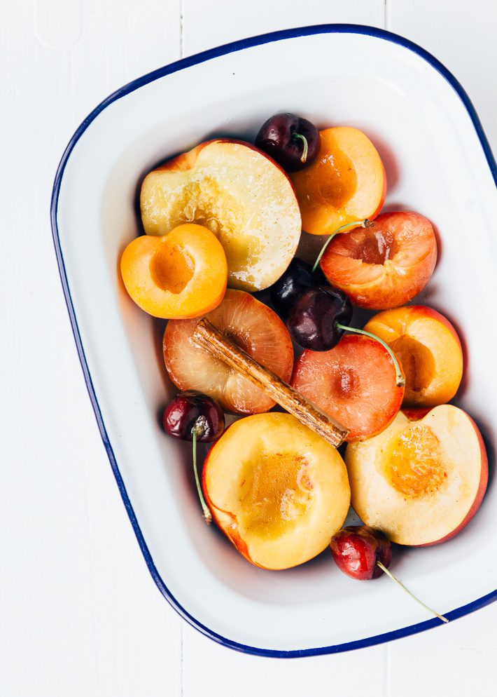 Geroosterd steenfruit