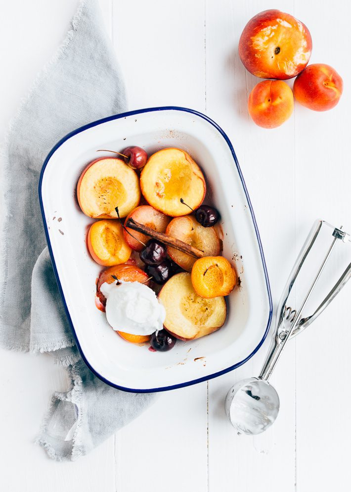 Geroosterd steenfruit