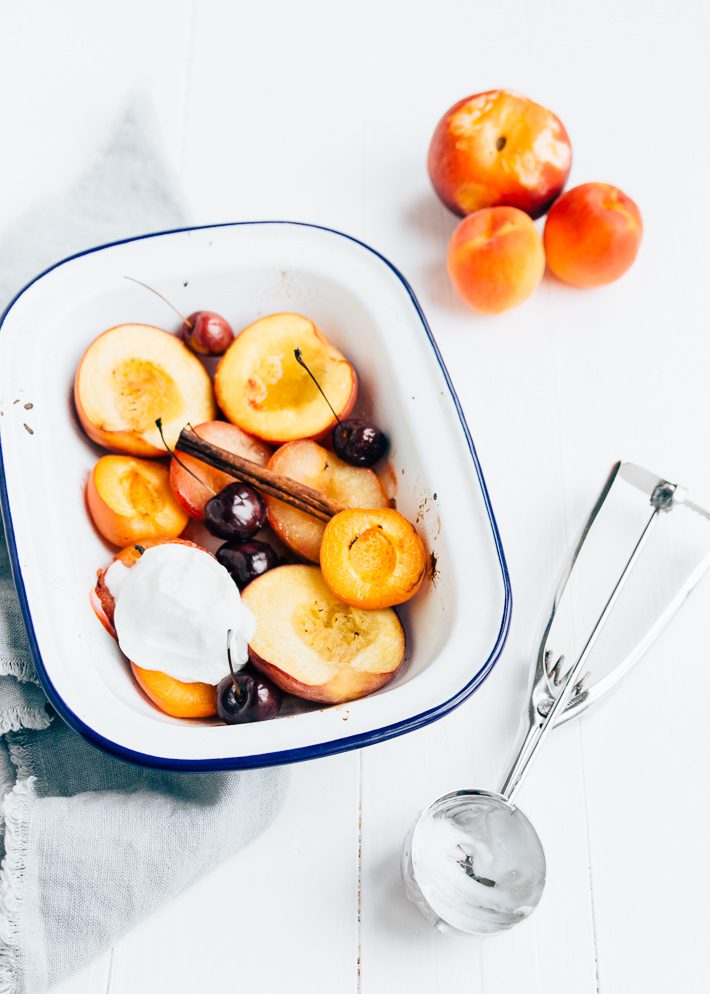 Geroosterd steenfruit