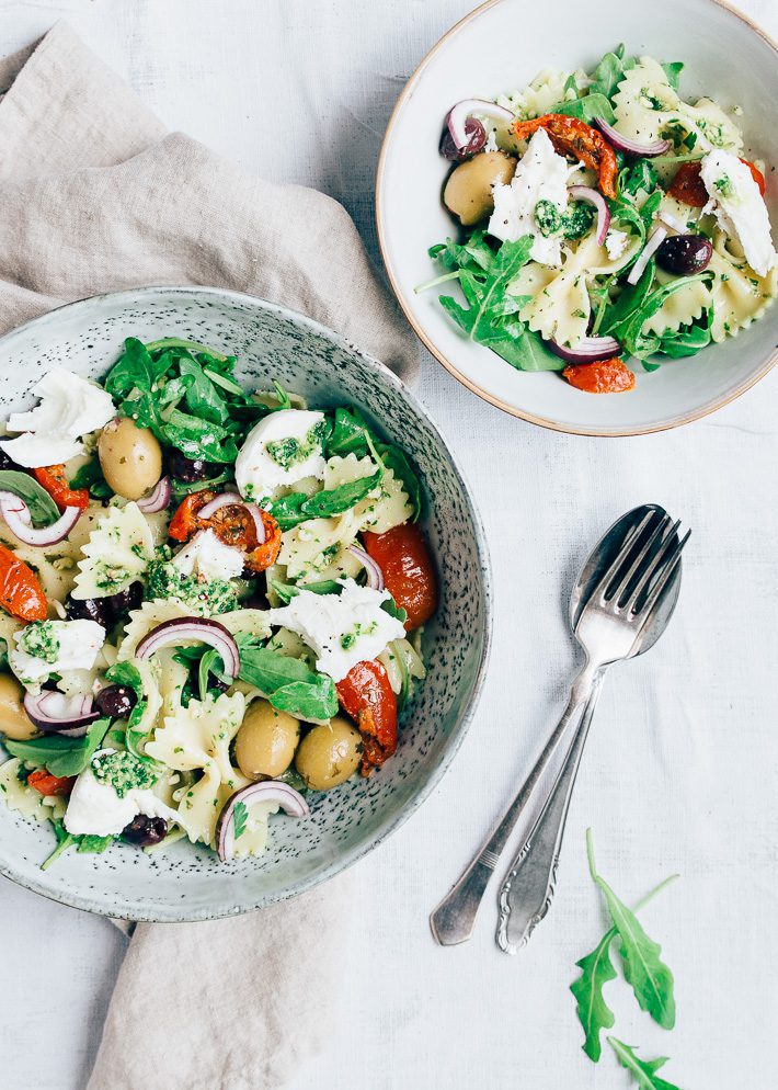 pastasalade met pesto