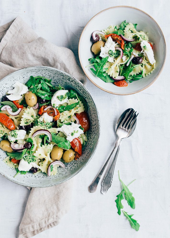 pastasalade met pesto