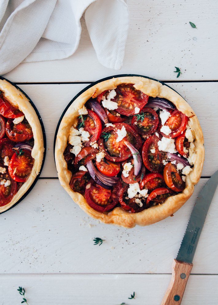 vegetarische hartige taart