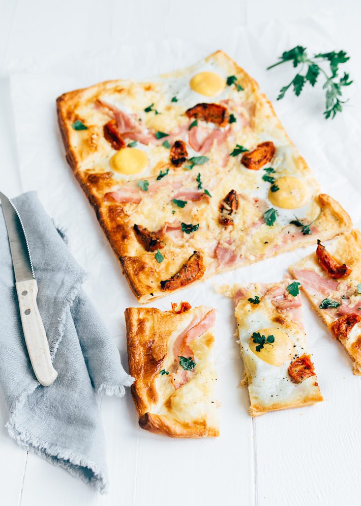 Breakfast pizza