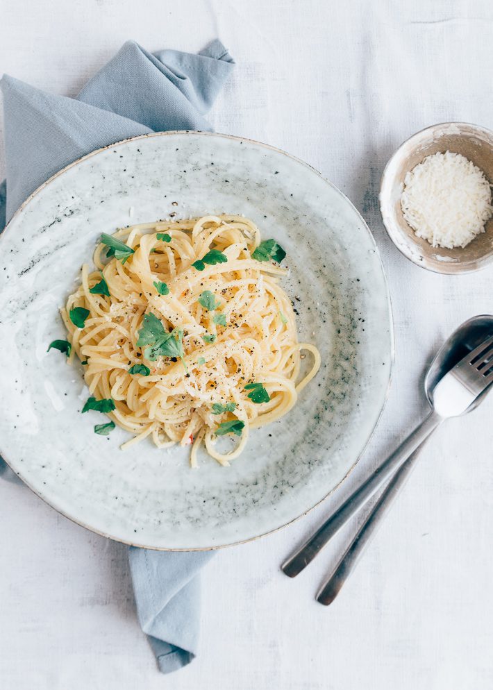 pasta met parmezaanse kaas