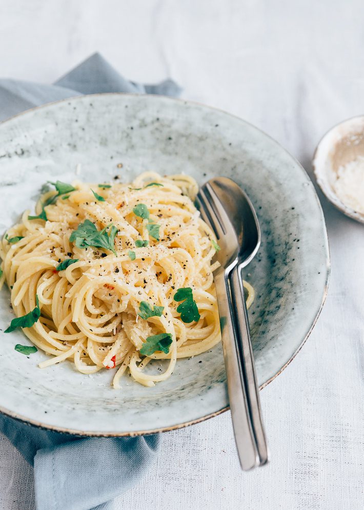 pasta met parmezaanse kaas