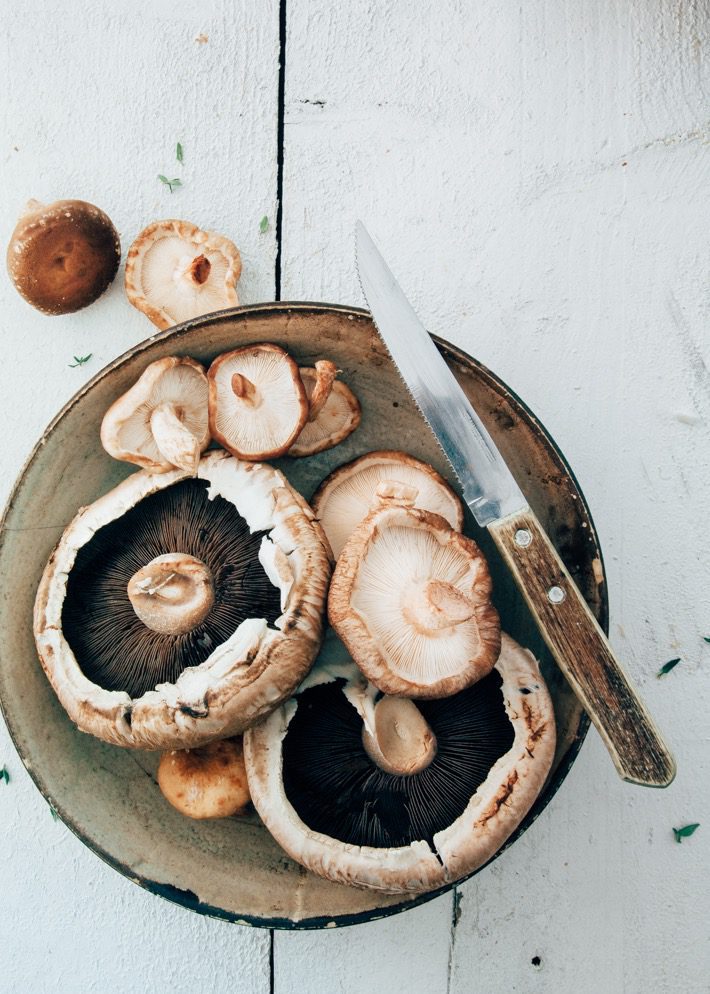 ingredienten paddenstoelen