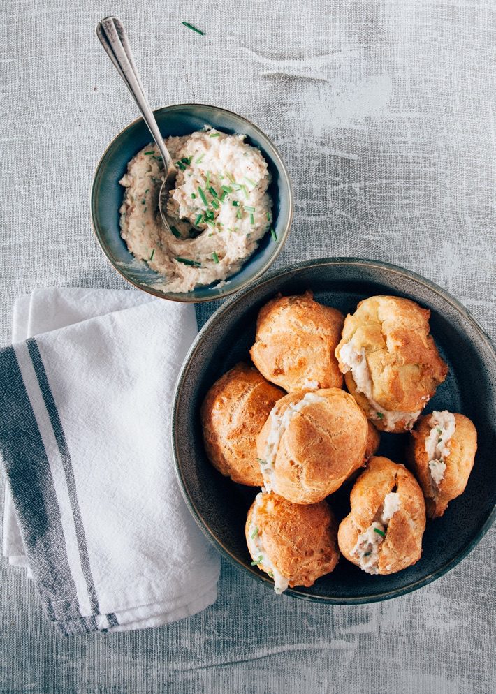 hapje hartige soesjes gerookte kip