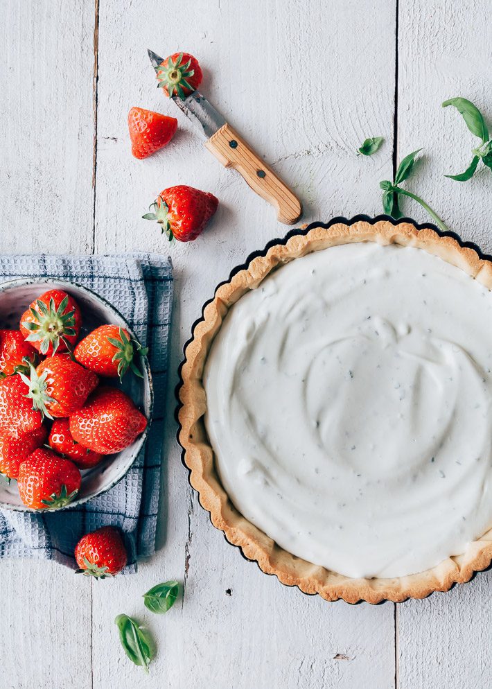 Aardbeientaart Toetjes met mascarpone